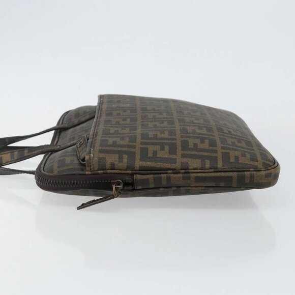 FENDI Zucca Canvas PC Case Black Brown Auth SW1528 - Picture 7 of 16